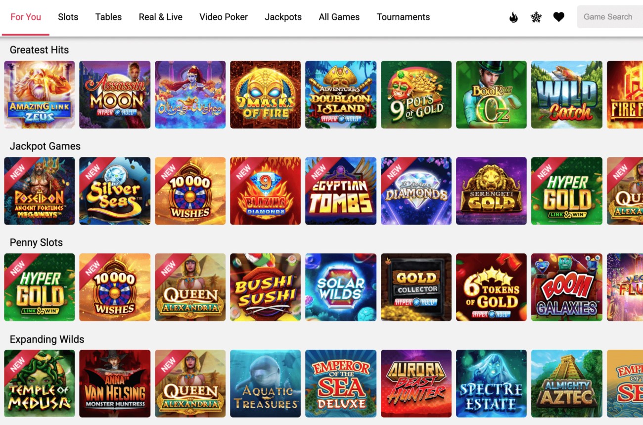 Popular Ruby Fortune Games